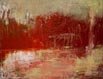 WALKING HOME, abstract landscape painting on canvas